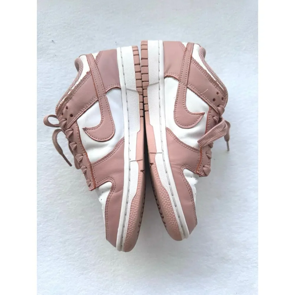 Nike Dunk Low Rose Whisper Sneakers Women’s 7.5 White Dusty Pink DD1503-118